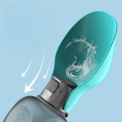 Portable Pet Travel Water Bottle - 800ml Large Capacity, One-Click Flip Lid, Leak Proof Design, Ideal for Cats and Dogs
