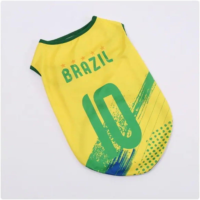 Adorable Pet Soccer Jersey - Stylish Game Day Outfit for Small & Medium Dogs and Cats