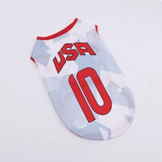 Adorable Pet Soccer Jersey - Stylish Game Day Outfit for Small & Medium Dogs and Cats