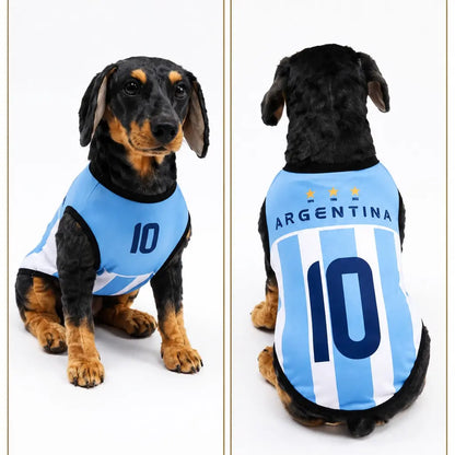 Adorable Pet Soccer Jersey - Stylish Game Day Outfit for Small & Medium Dogs and Cats