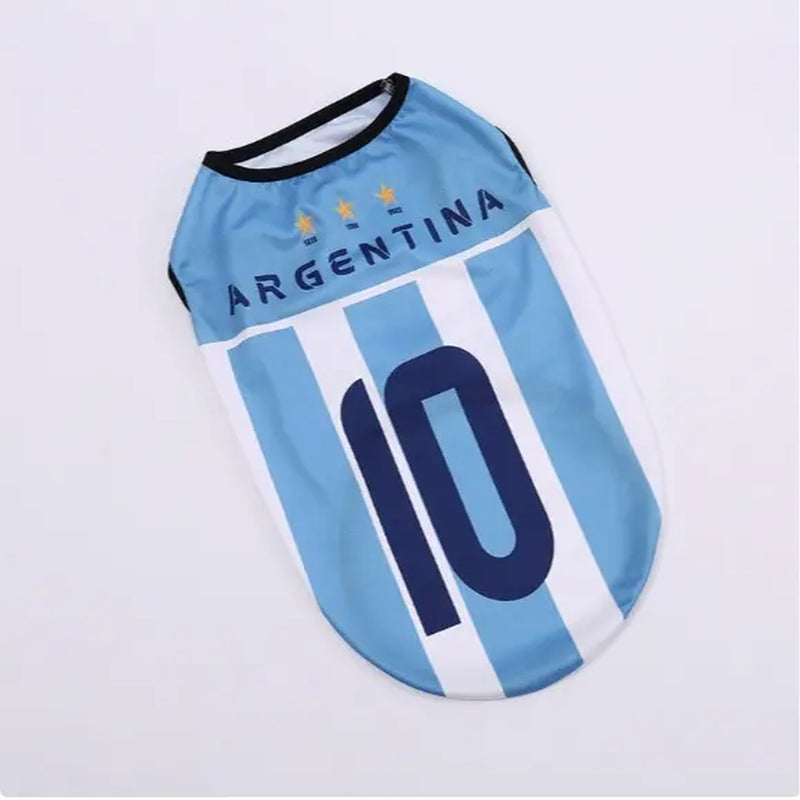 Adorable Pet Soccer Jersey - Stylish Game Day Outfit for Small & Medium Dogs and Cats