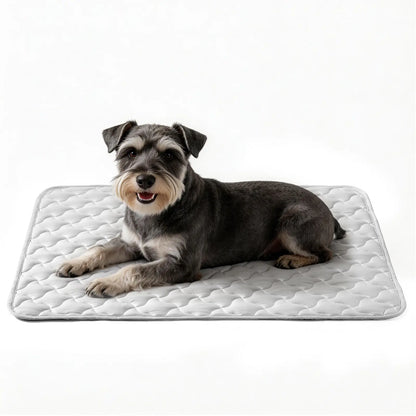 MIXJOY Chill Mat for Dogs & Cats - Q-Max>0.5 Cooling Comfort, Machine Washable, Anti-Slip, Perfect for Indoor/Outdoor Travel - Blue