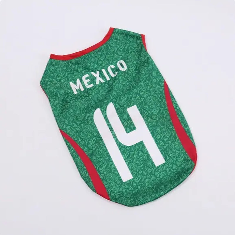 Adorable Pet Soccer Jersey - Stylish Game Day Outfit for Small & Medium Dogs and Cats