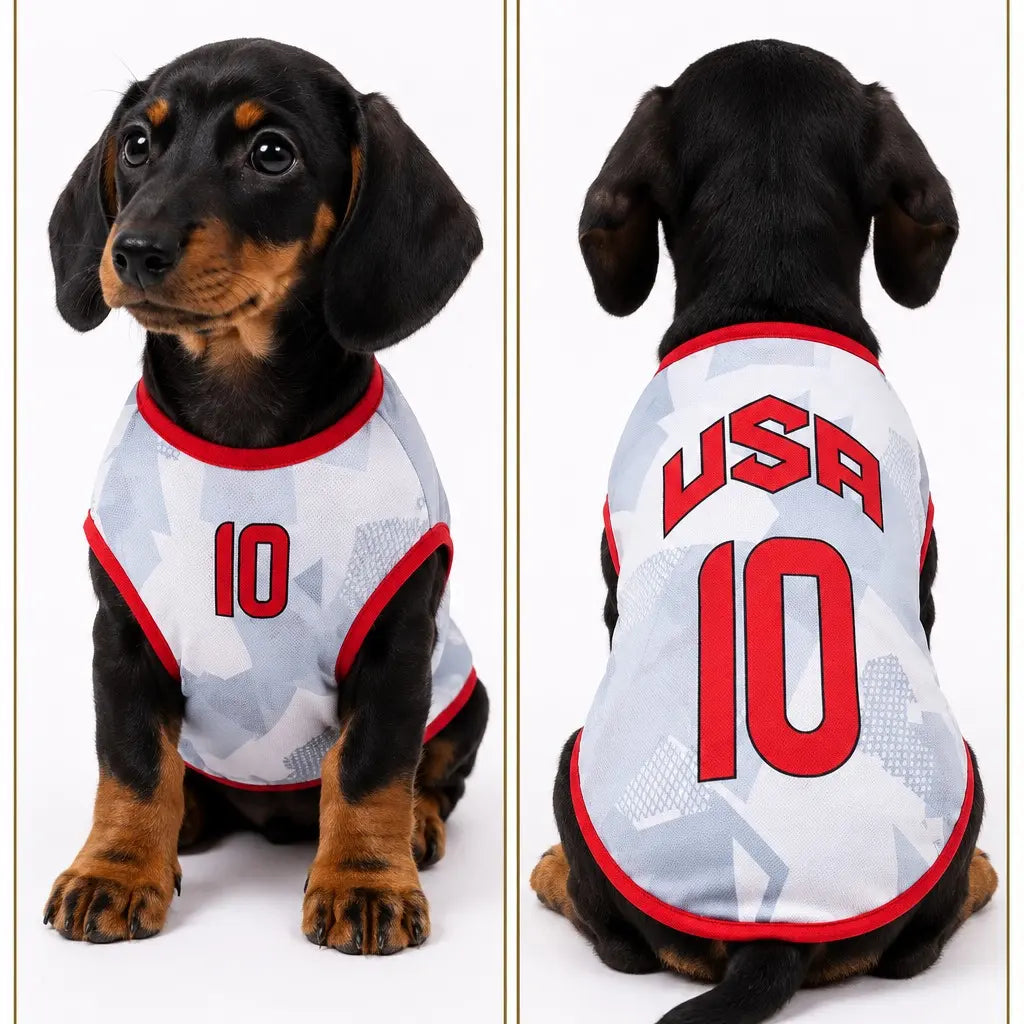 Adorable Pet Soccer Jersey - Stylish Game Day Outfit for Small & Medium Dogs and Cats